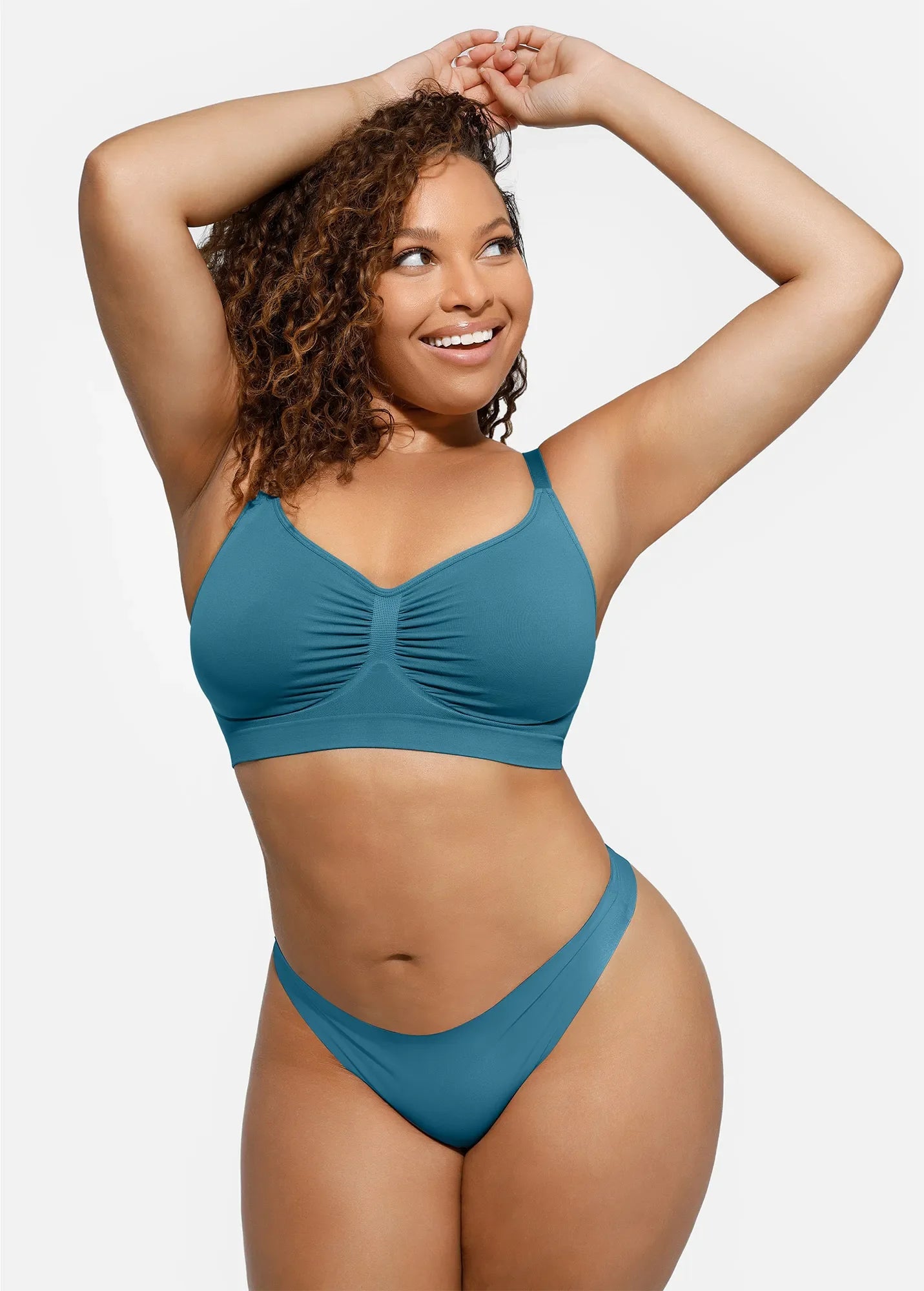 Feelingirl Everyday Wireless Bra Unlined Soft Bra