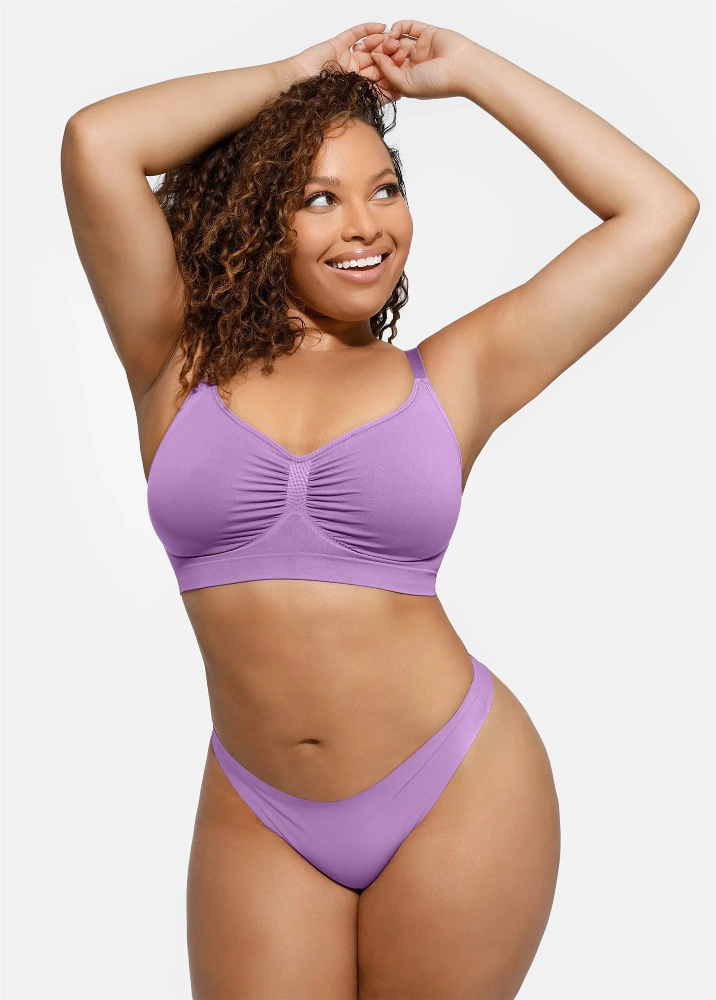 Feelingirl Everyday Wireless Bra Unlined Soft Bra