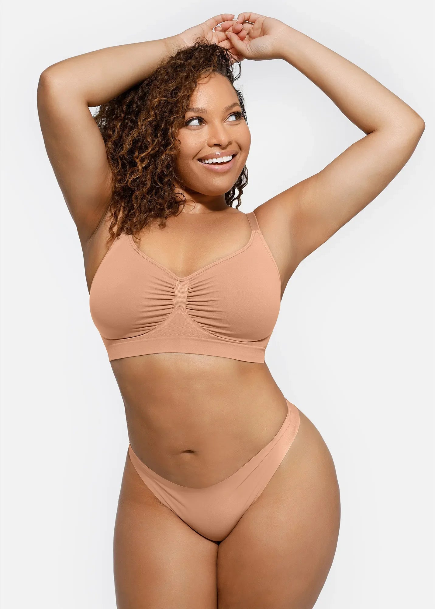 Feelingirl Everyday Wireless Bra Unlined Soft Bra