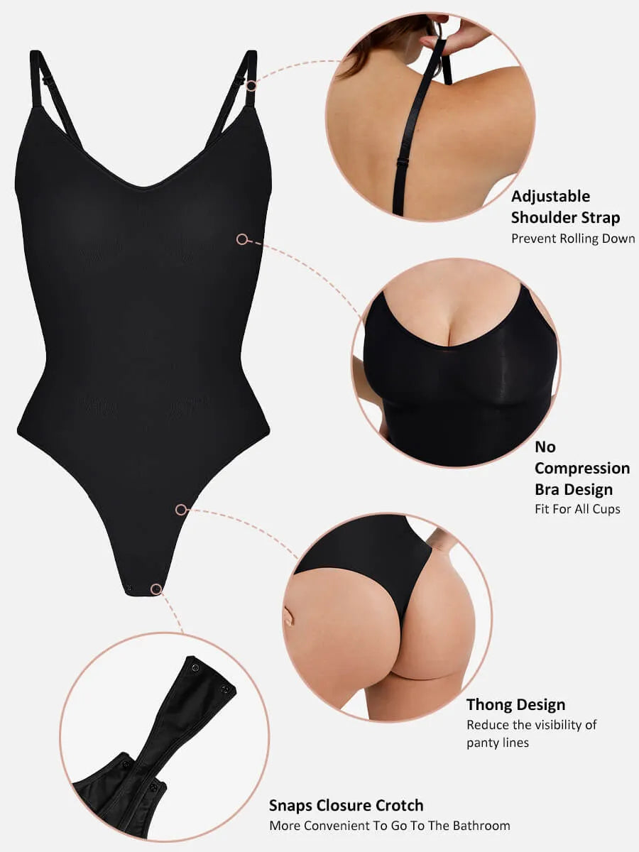 Feelingirl Tummy Control Seamless Bodysuit