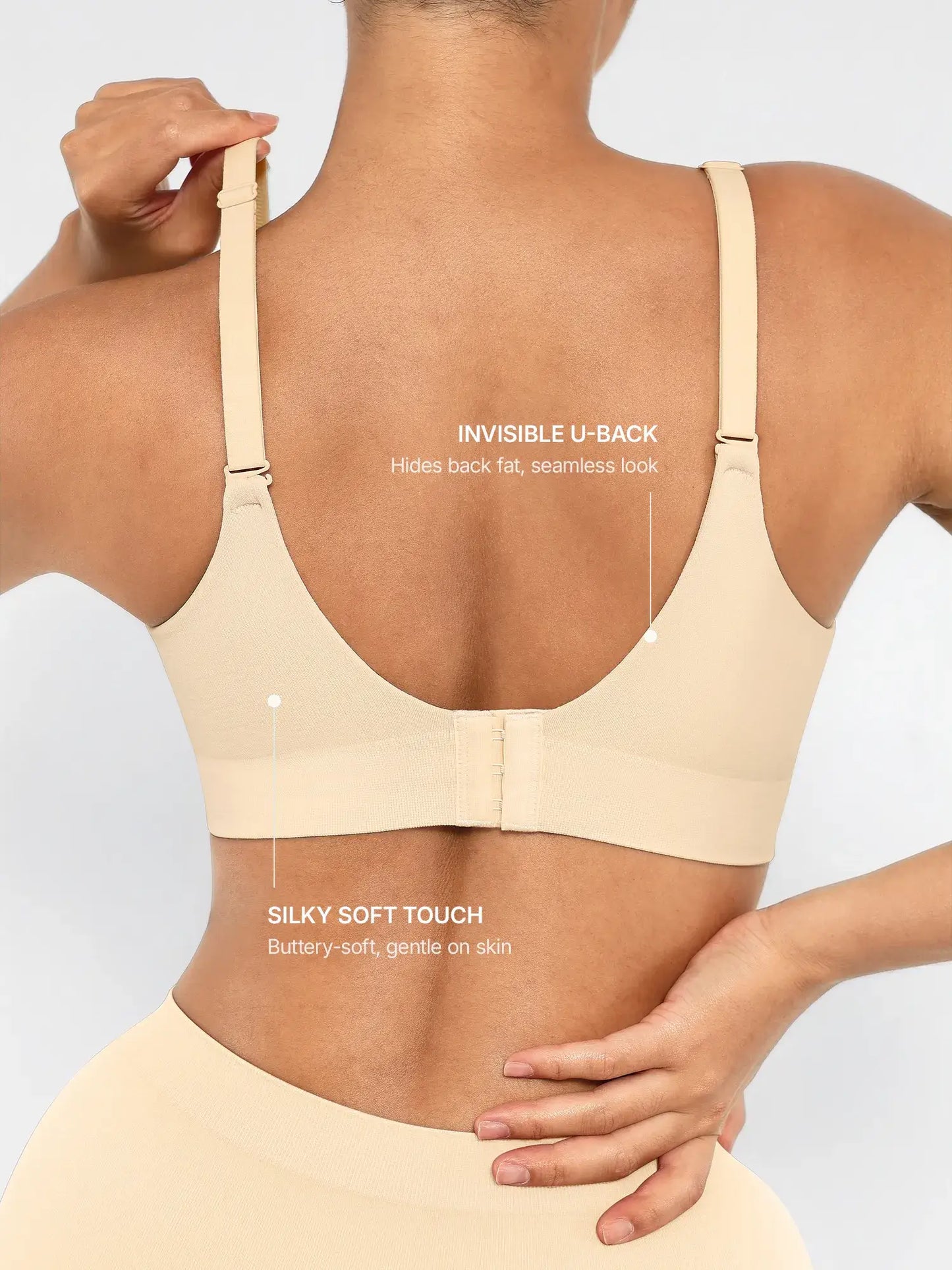 Feelingirl Wireless Push-Up Seamless Comfort Full Coverage Bra