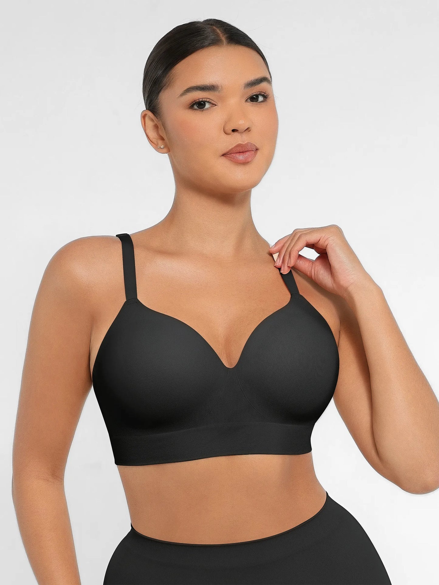 Feelingirl Wireless Push-Up Seamless Comfort Full Coverage Bra