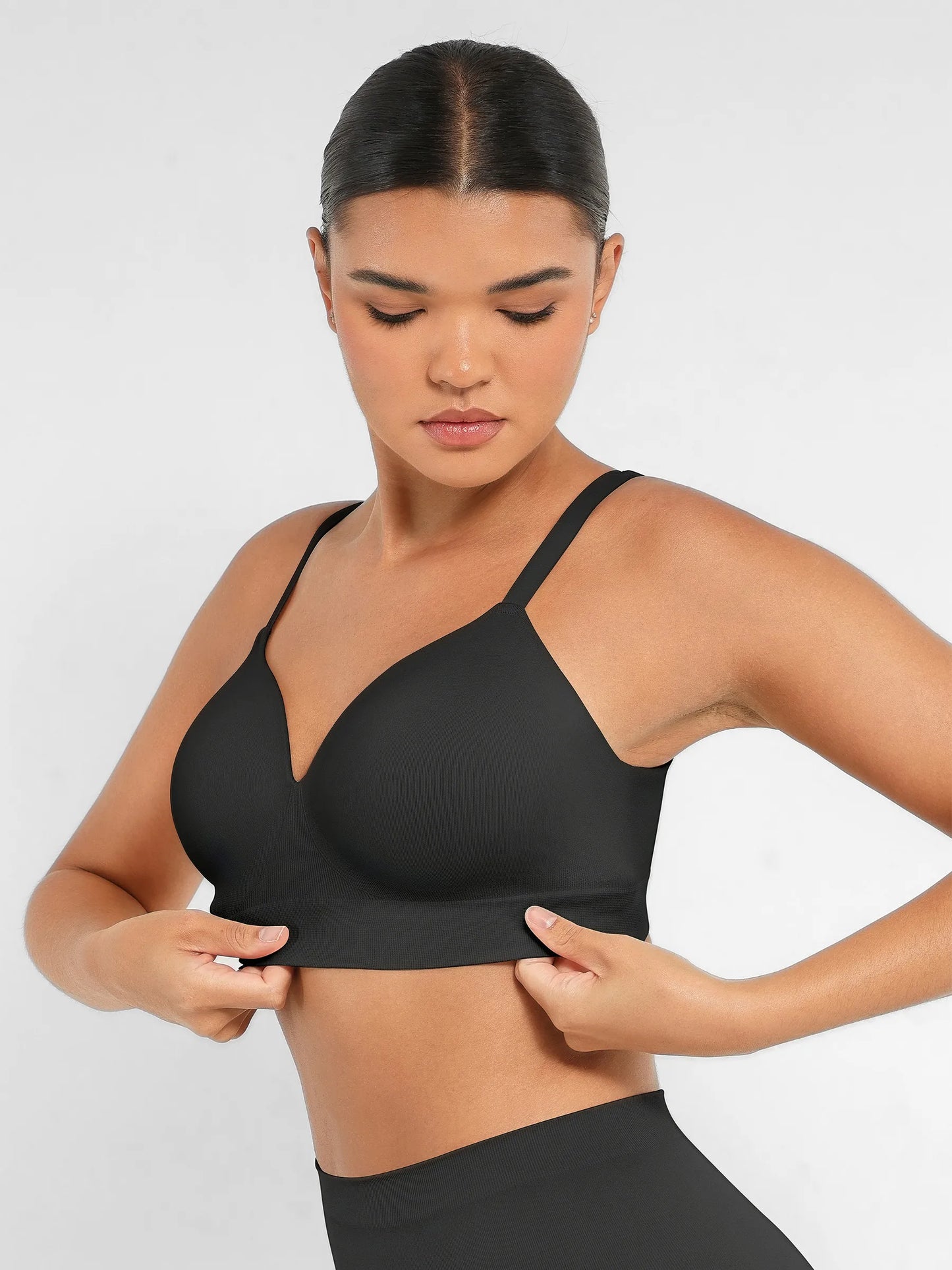 Feelingirl Wireless Push-Up Seamless Comfort Full Coverage Bra