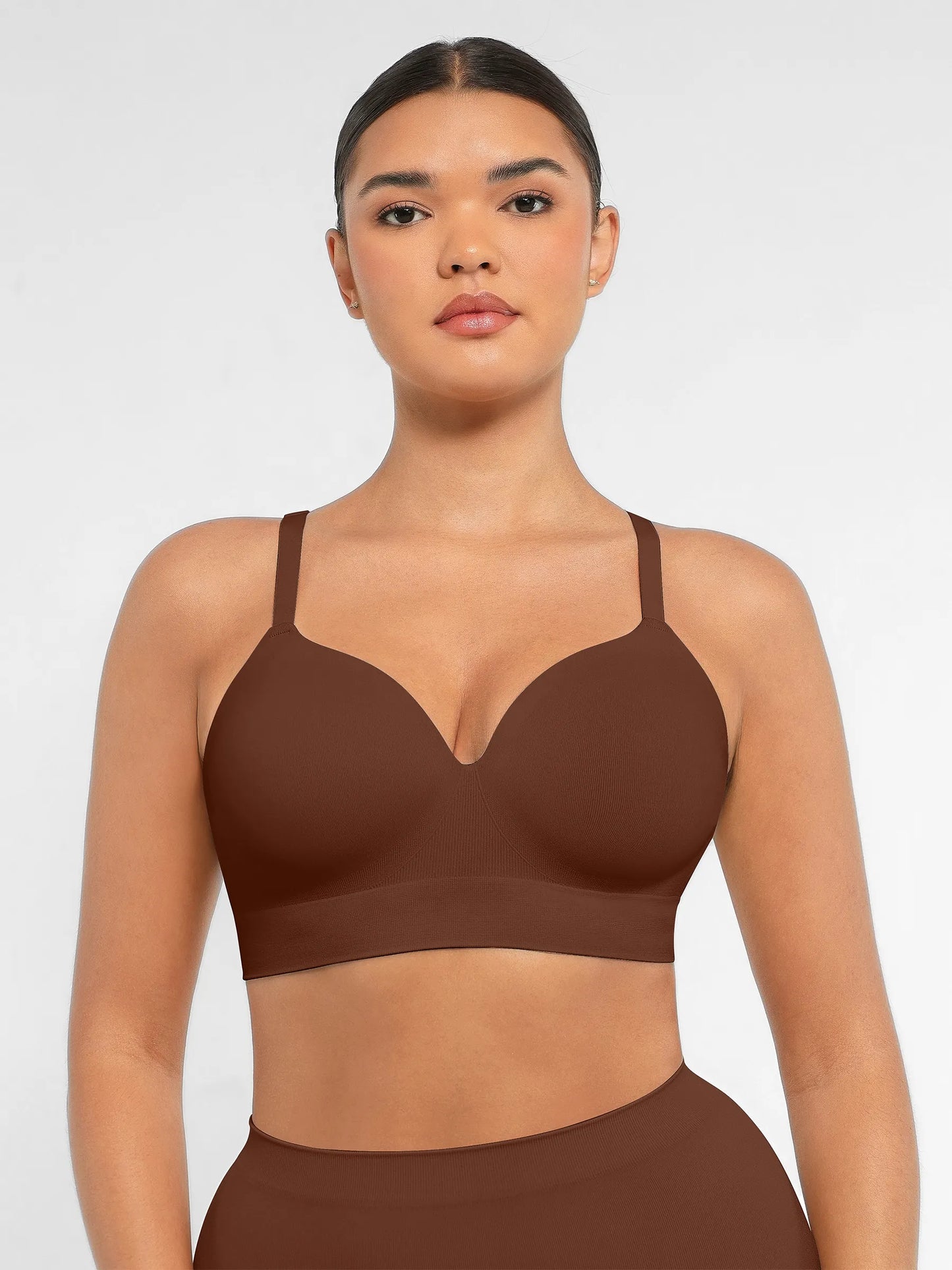 Feelingirl Wireless Push-Up Seamless Comfort Full Coverage Bra