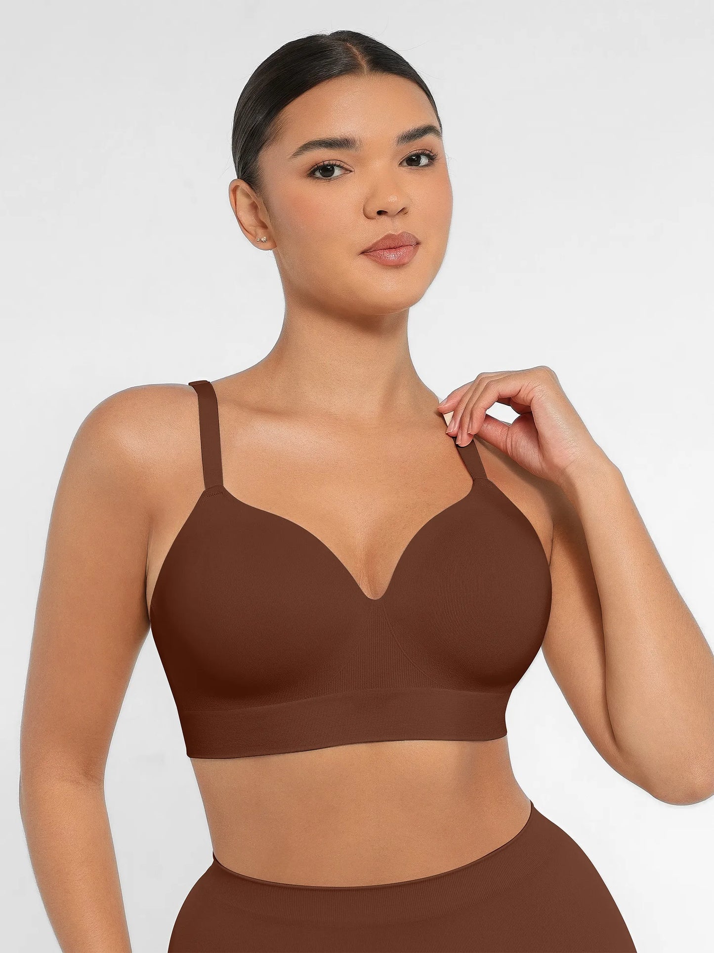 Feelingirl Wireless Push-Up Seamless Comfort Full Coverage Bra