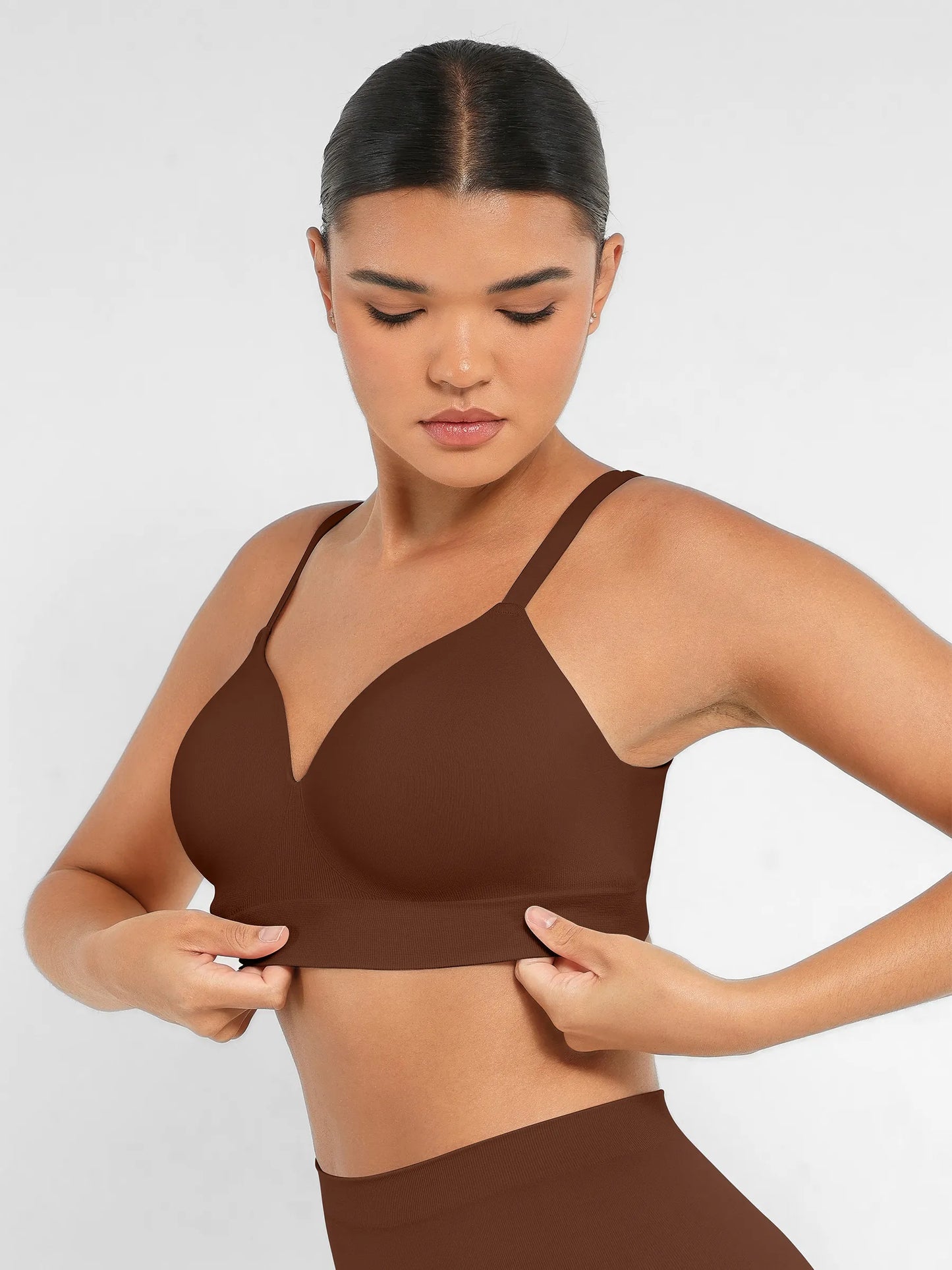 Feelingirl Wireless Push-Up Seamless Comfort Full Coverage Bra