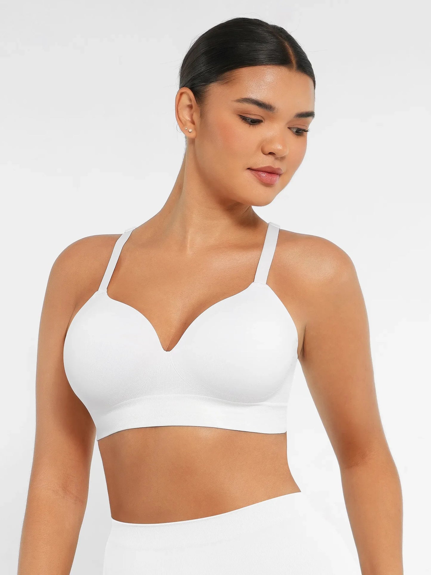 Feelingirl Wireless Push-Up Seamless Comfort Full Coverage Bra