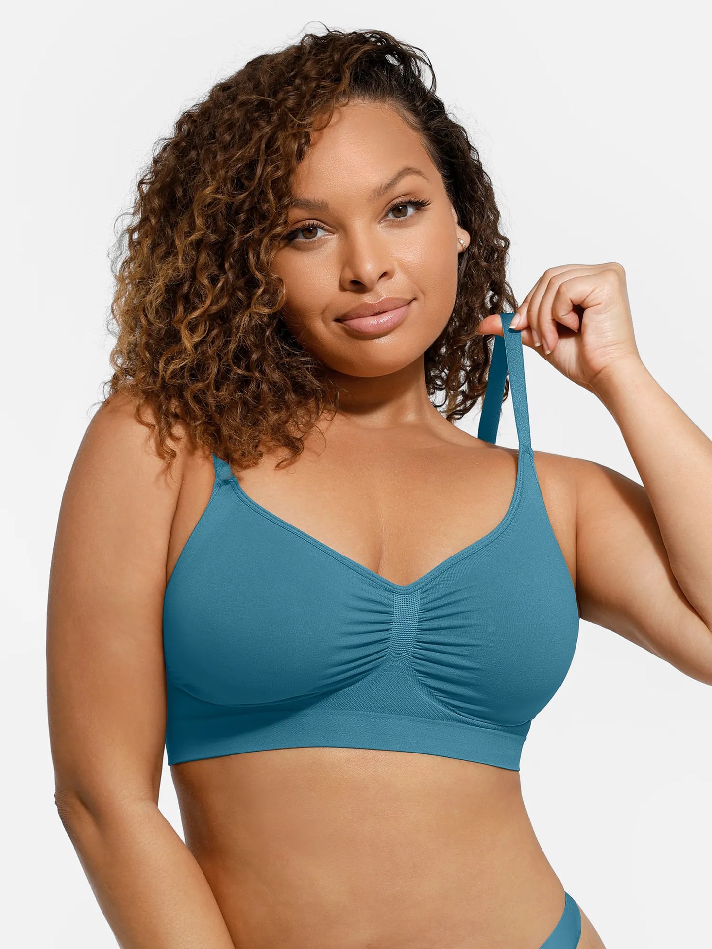 Feelingirl Everyday Wireless Bra Unlined Soft Bra