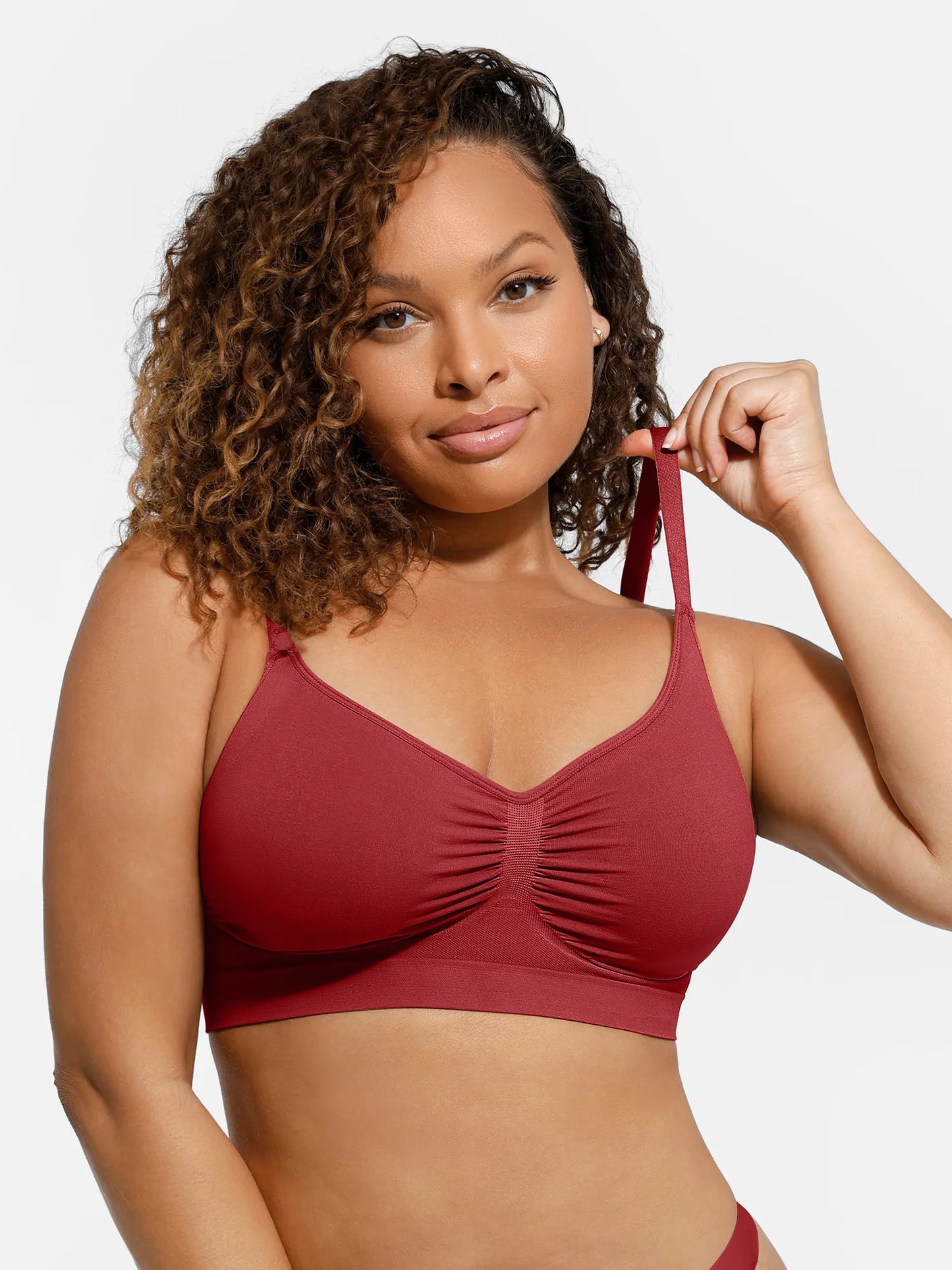 Feelingirl Everyday Wireless Bra Unlined Soft Bra