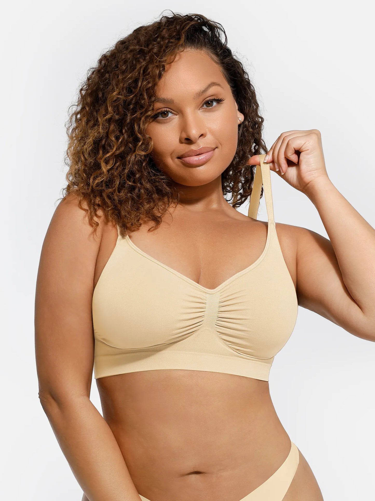 Feelingirl Everyday Wireless Bra Unlined Soft Bra