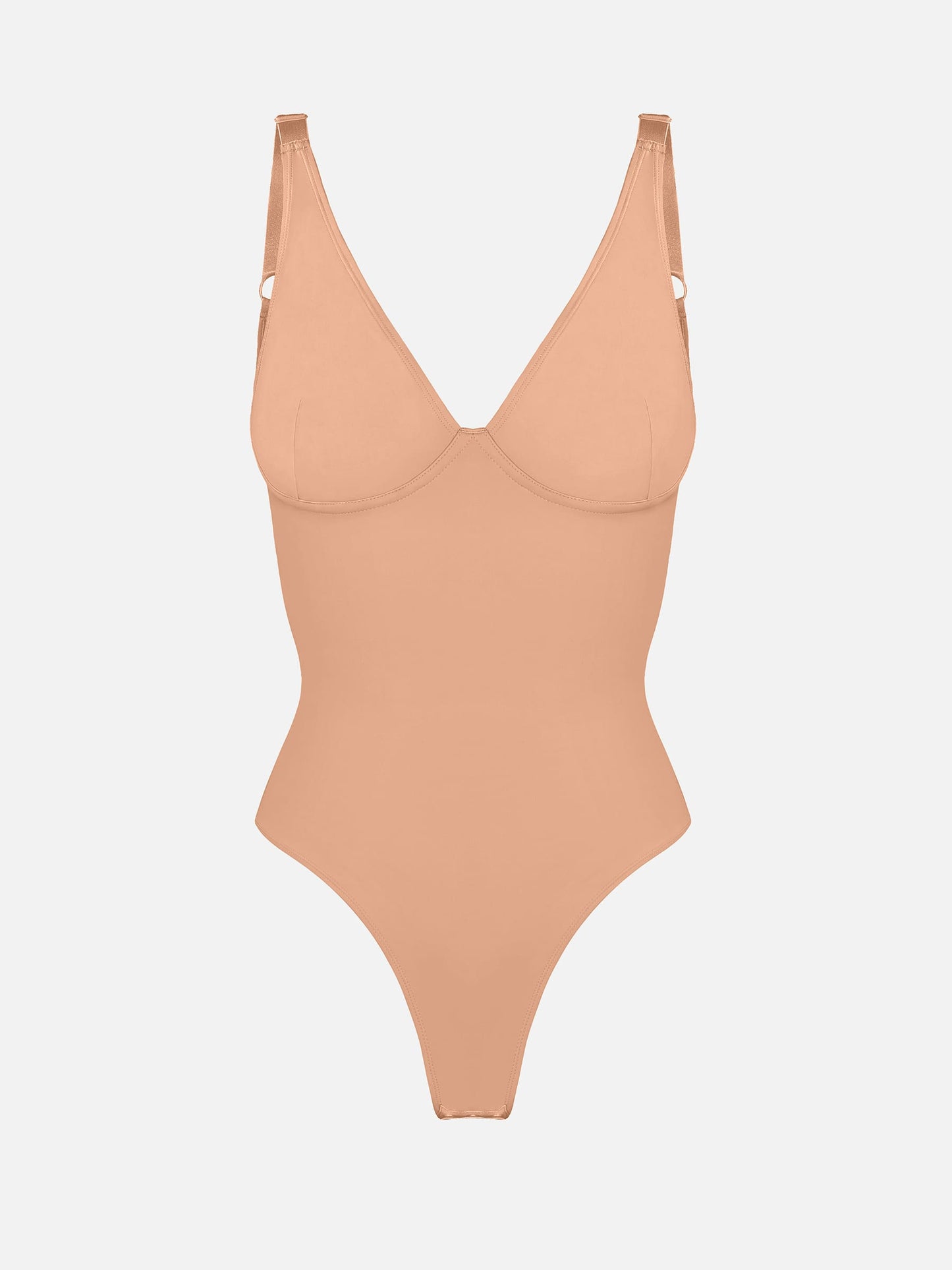 Feelingirl V Neck Tummy Control Shaping Bodysuit